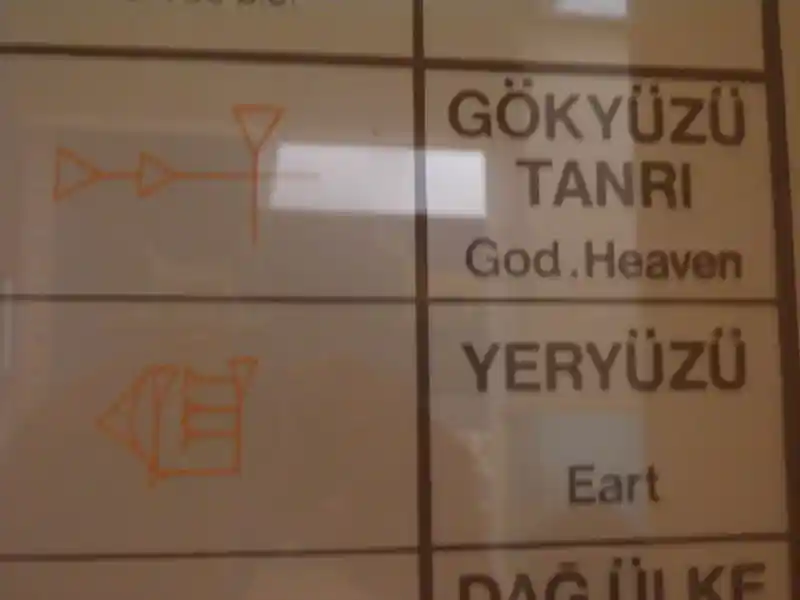 Cross with triangles representing god or heaven